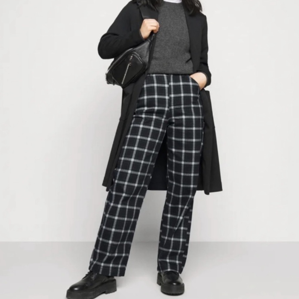 Nordstrom Topshop Check Carpenter Jeans - size 30 - Navy Blue